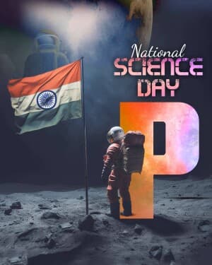 Premium Alphabet - National Science Day poster Maker