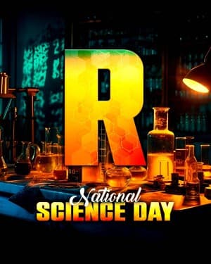 Premium Alphabet - National Science Day illustration