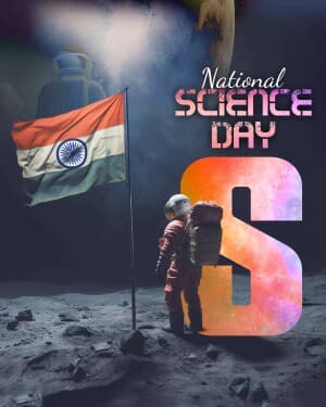 Premium Alphabet - National Science Day graphic