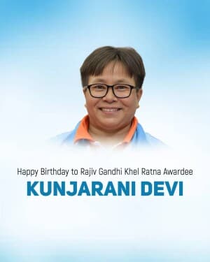 Kunjarani Devi - Birthday flyer