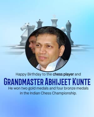 Grandmaster Abhijeet Kunte Birthday image