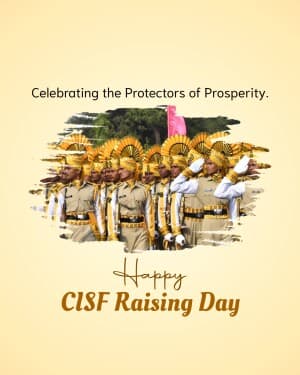 CISF Raising Day creative image