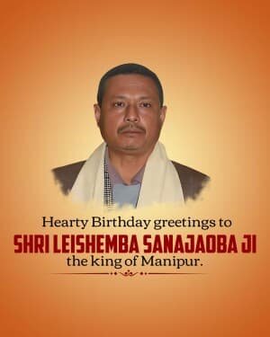 Leishemba Sanajaoba Birthday flyer