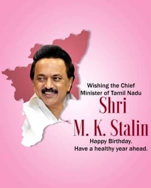 M. K. Stalin Birthday post