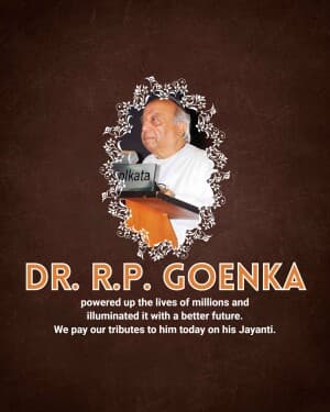 R.P Goyanka Jayanti post