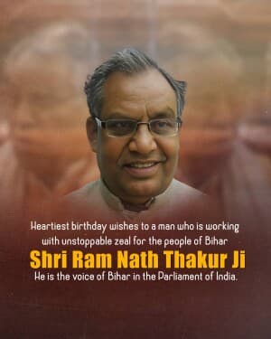 Ram Nath Thakur Birthday image