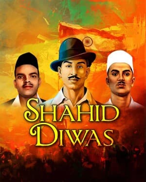 Exclusive Collection - Shahid Diwas poster Maker