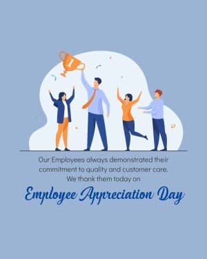 Employee appreciation day event poster