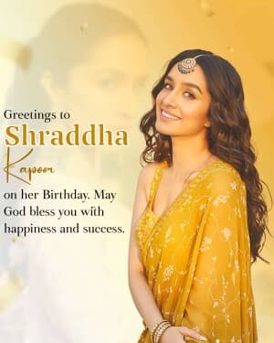 Shraddha Kapoor Birthday poster