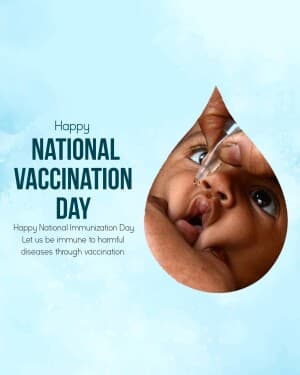 National Vaccination Day marketing flyer