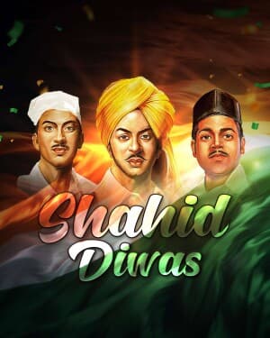 Exclusive Collection - Shahid Diwas event advertisement