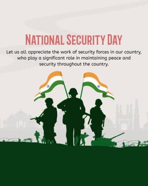 National Security Day flyer