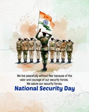 National Security Day banner