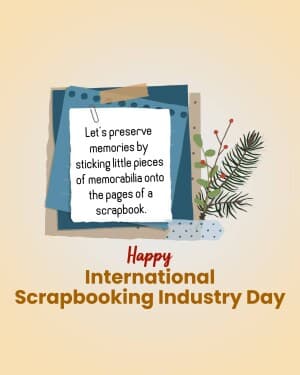 International Scrapbooking Industry Day illustration