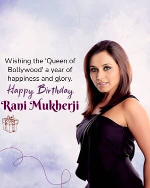 Rani Mukerji Birthday graphic