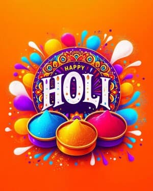 Exclusive Collection - Holi illustration