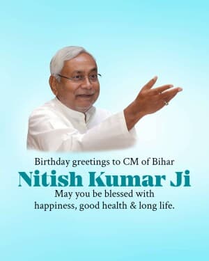 Nitish Kumar Birthday post