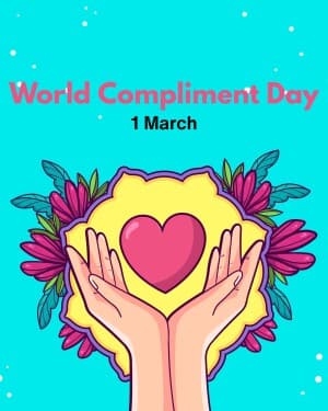 World Compliment Day event poster