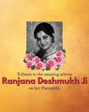 Ranjana Deshmukh Punyatithi banner