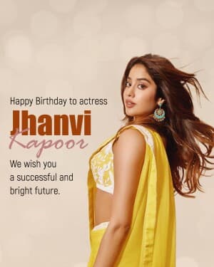 Janhvi Kapoor Birthday illustration