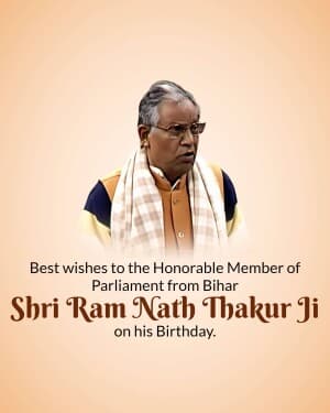 Ram Nath Thakur Birthday banner