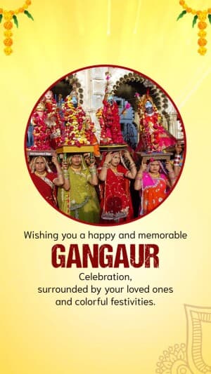 Gangaur insta Story flyer