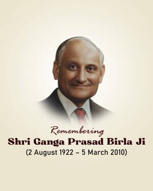 G.P Birla Punyatithi graphic