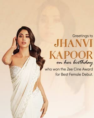 Janhvi Kapoor Birthday image