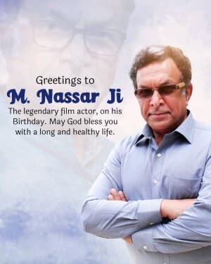 Nassar Birthday poster