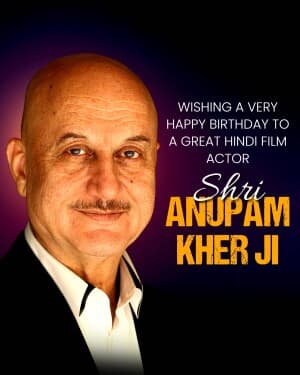 Actor Anupam Kher Birthday video