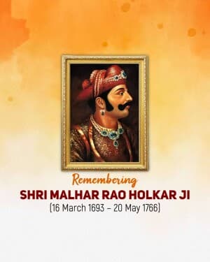 Malhar Rao Holkar Jayanti Instagram Post