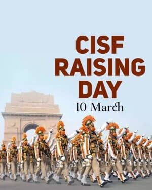 CISF Raising Day Facebook Poster