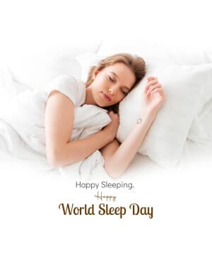 World Sleep Day creative image