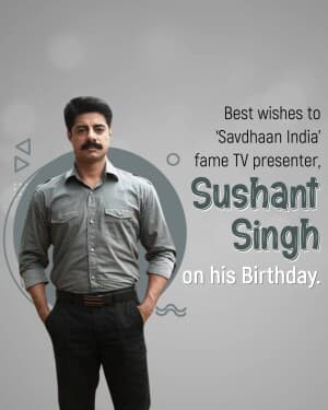 Sushant Singh Birthday graphic