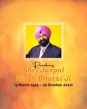 Jaspal Bhatti Jayanti post