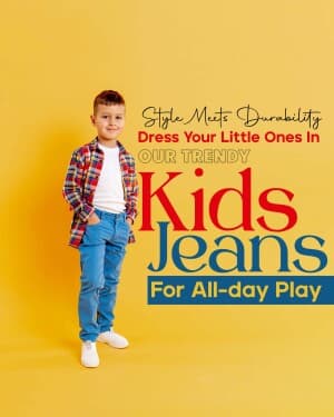 Kids Jeans template