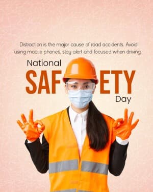 National Safety Day poster