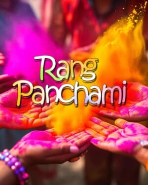 Exclusive Collection - Rang Panchami event advertisement