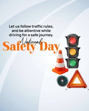 National Safety Day event poster