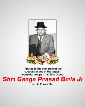 G.P Birla Punyatithi flyer