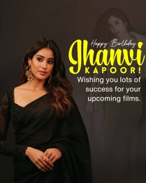 Janhvi Kapoor Birthday flyer