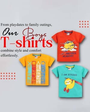 Kids clothes marketing post