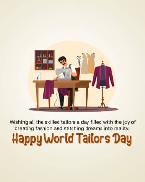 world tailor's day banner