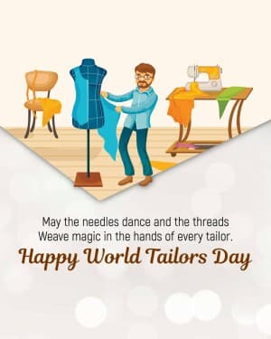 world tailor's day graphic