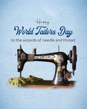 world tailor's day event poster