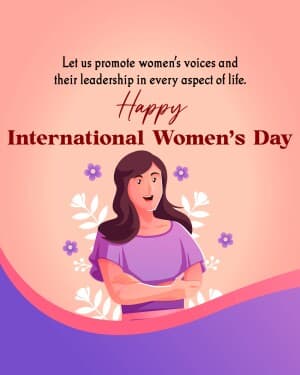 International women's day Facebook Poster