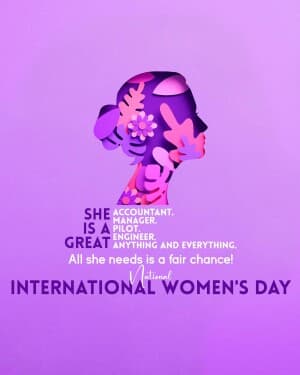 International women's day creative image