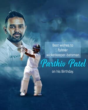 Parthiv Patel Birthday image