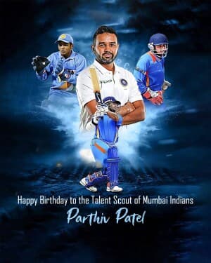 Parthiv Patel Birthday graphic