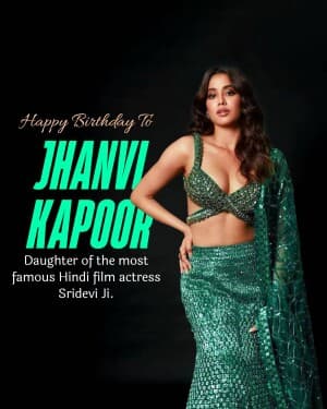 Janhvi Kapoor Birthday banner